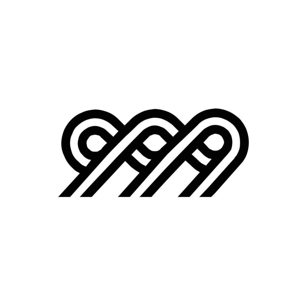999 Monogramm Brief Logo Symbol Design vektor