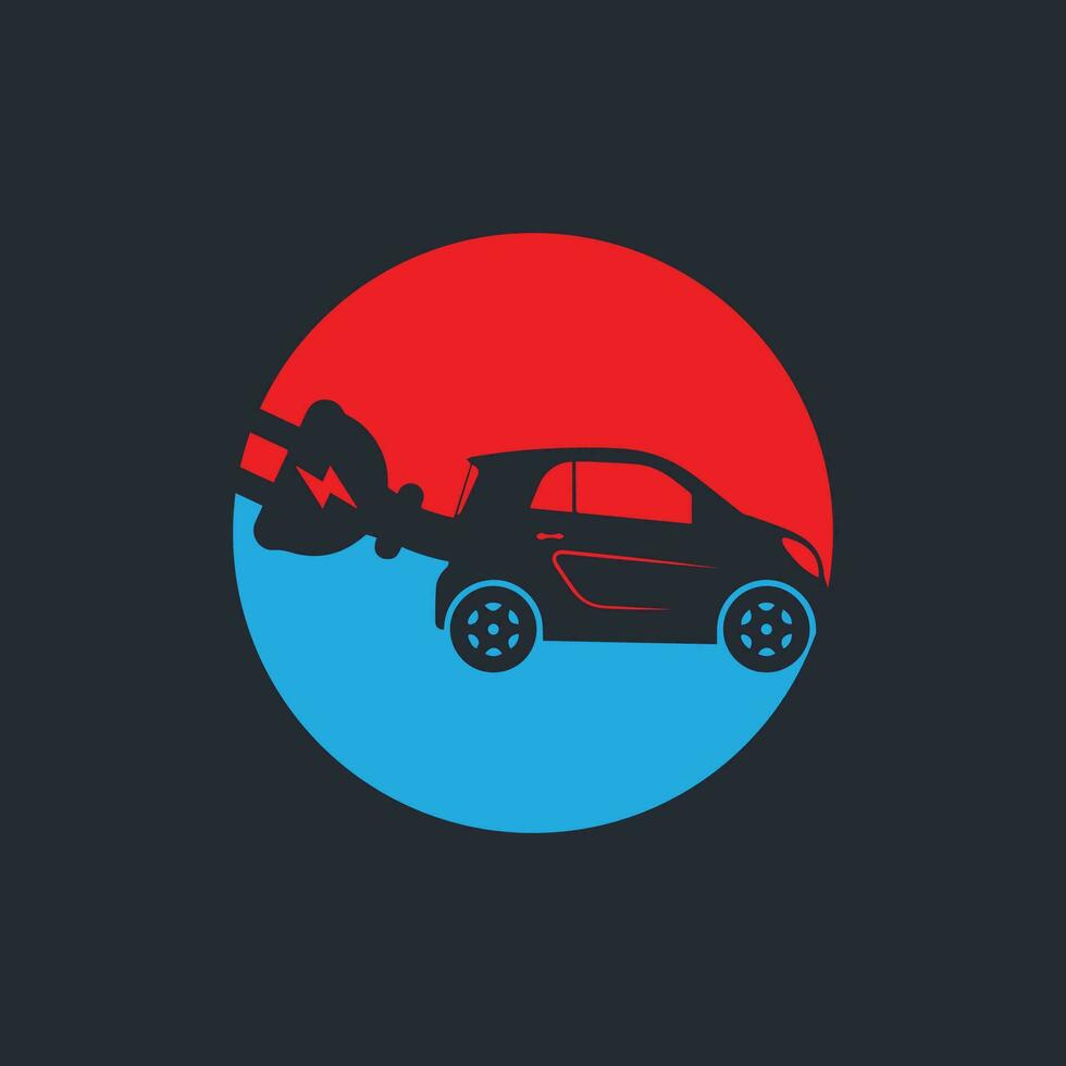 elektrisch Auto Logo Vektor