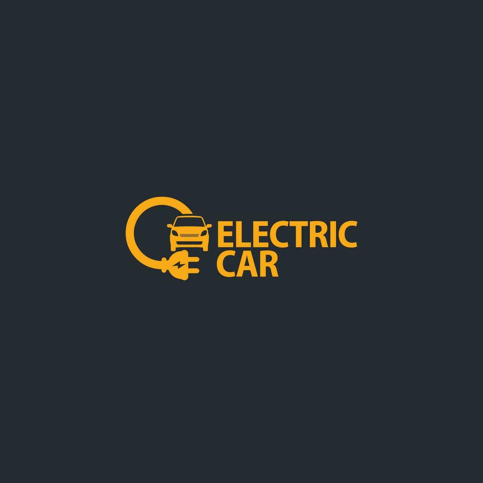 elektrisch Auto Logo Vektor