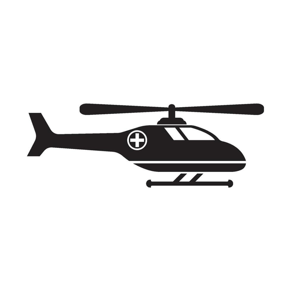 Hubschrauber Symbol Logo Vektor Illustration Vorlage Design.