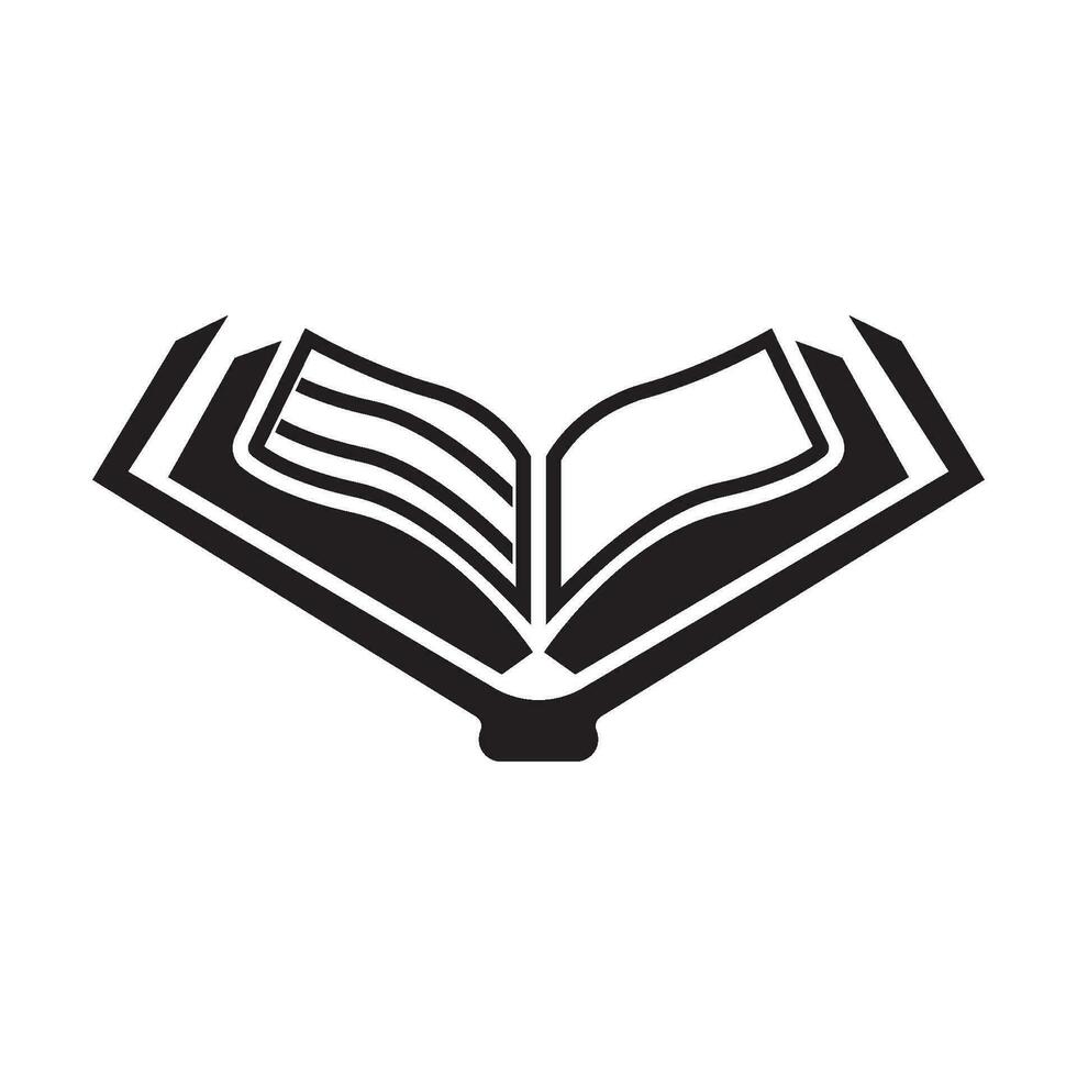 Buch Symbol einfach Logo Vektor Illustration Vorlage Design.