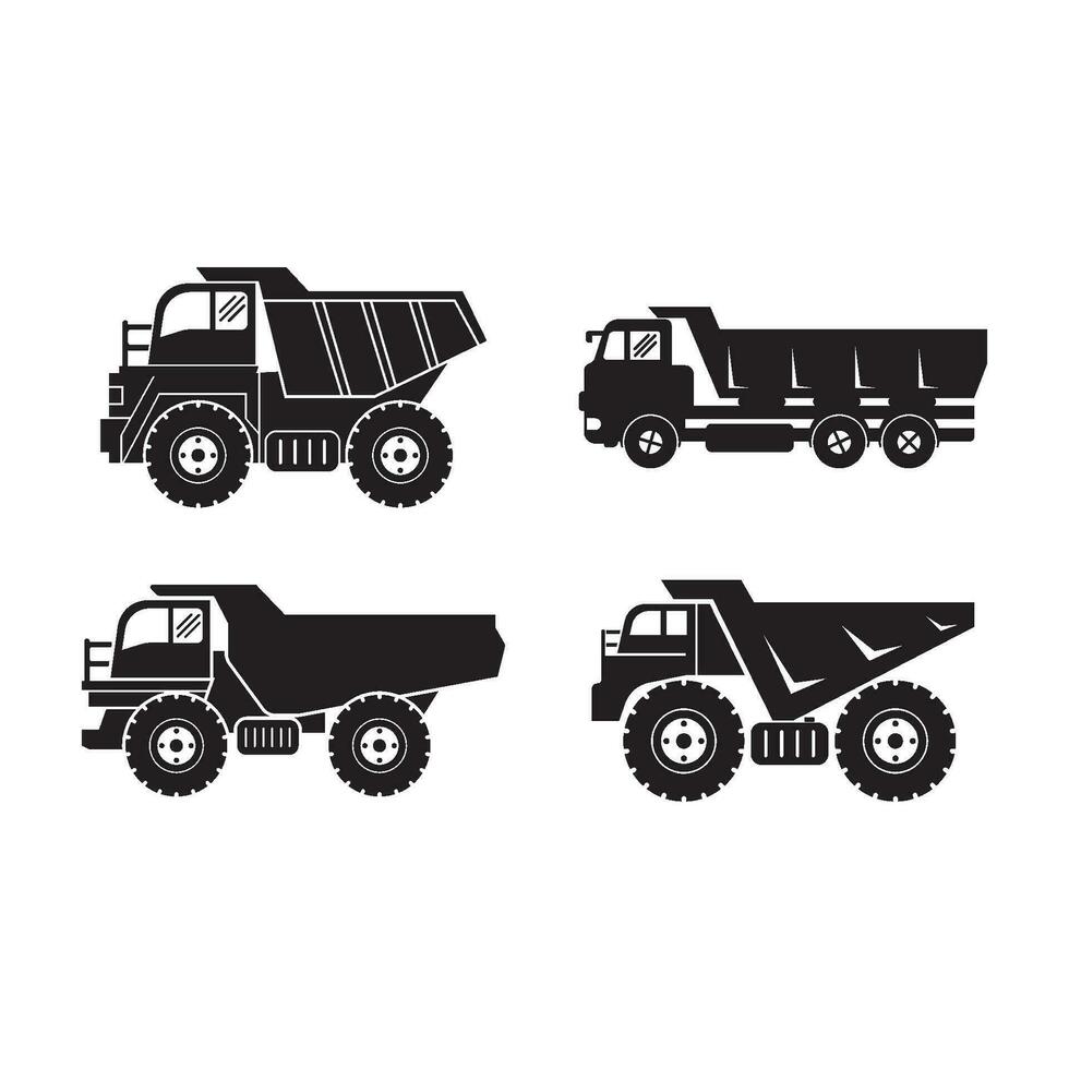 Dump LKW Symbol.Vektor Illustration Logo Design. vektor