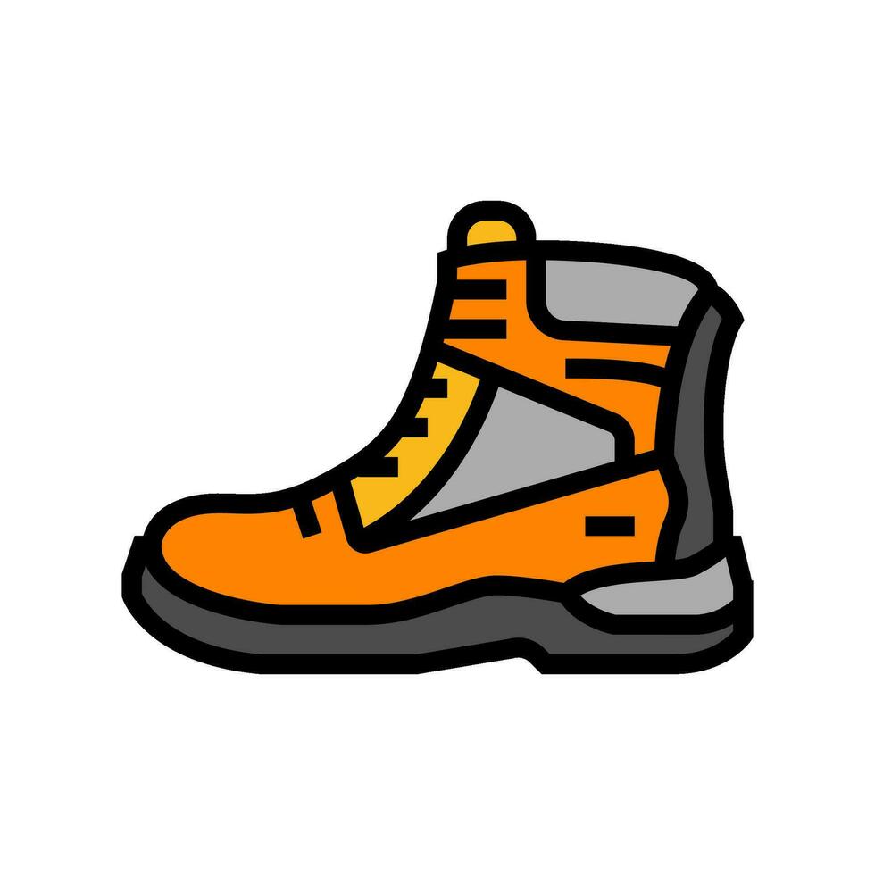 Arbeit Stiefel bürgerlich Ingenieur Farbe Symbol Vektor Illustration