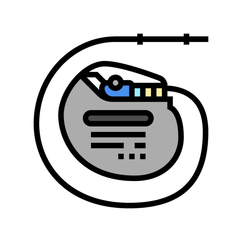 pacemaker biomedicinsk Färg ikon vektor illustration