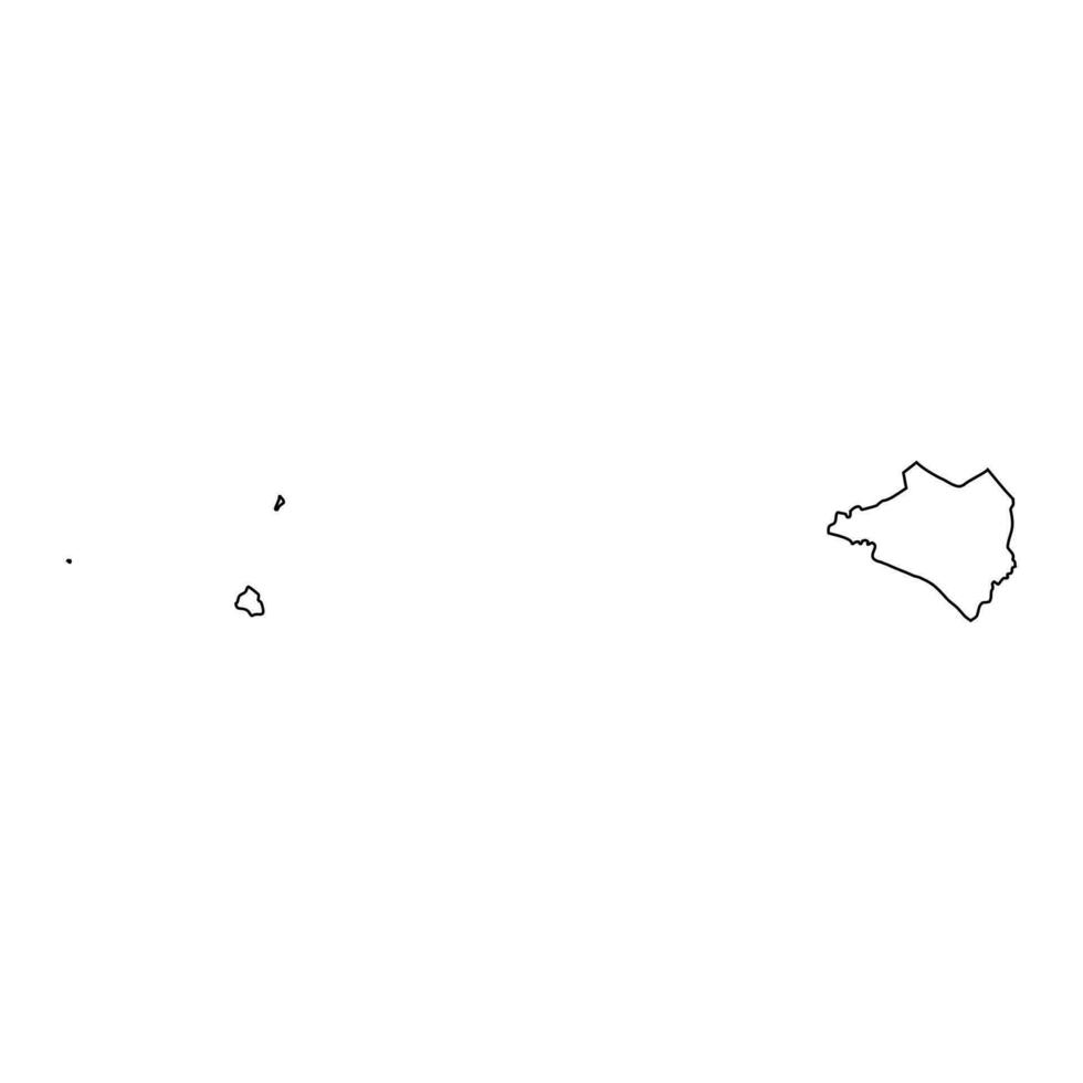 colima stat Karta, administrativ division av de Land av Mexiko. vektor illustration.