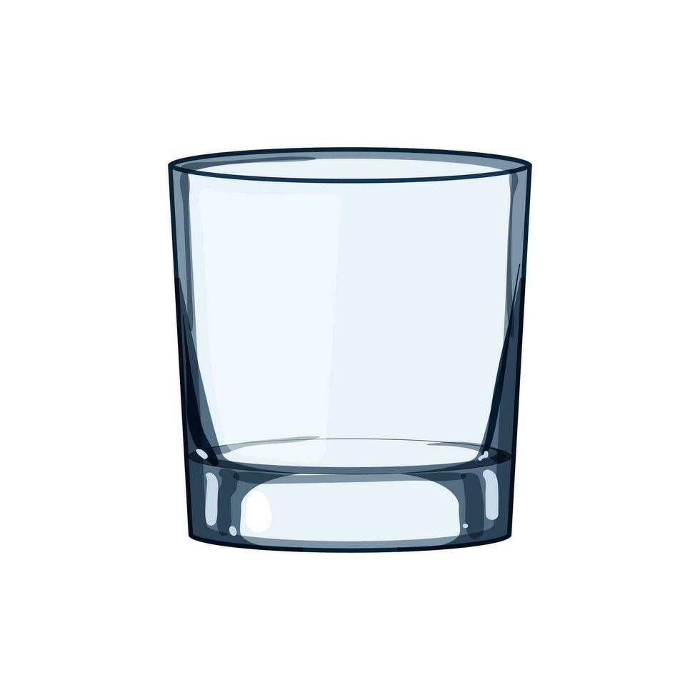 objekt glas kopp tecknad serie vektor illustration
