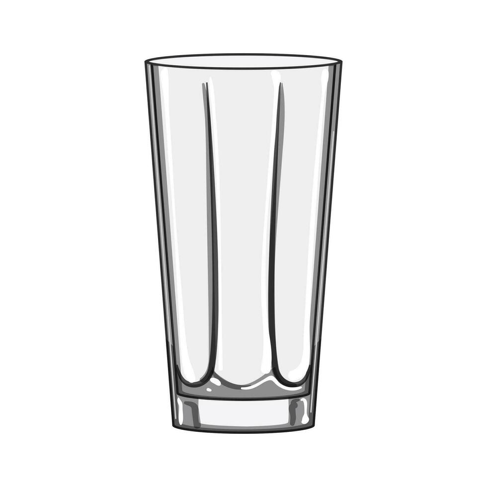 dryck glas kopp tecknad serie vektor illustration