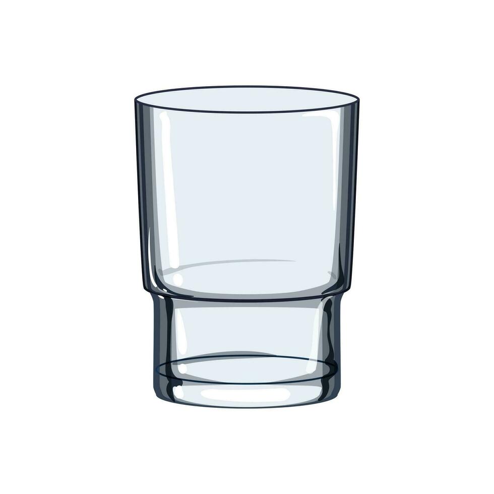 alkohol glas kopp tecknad serie vektor illustration