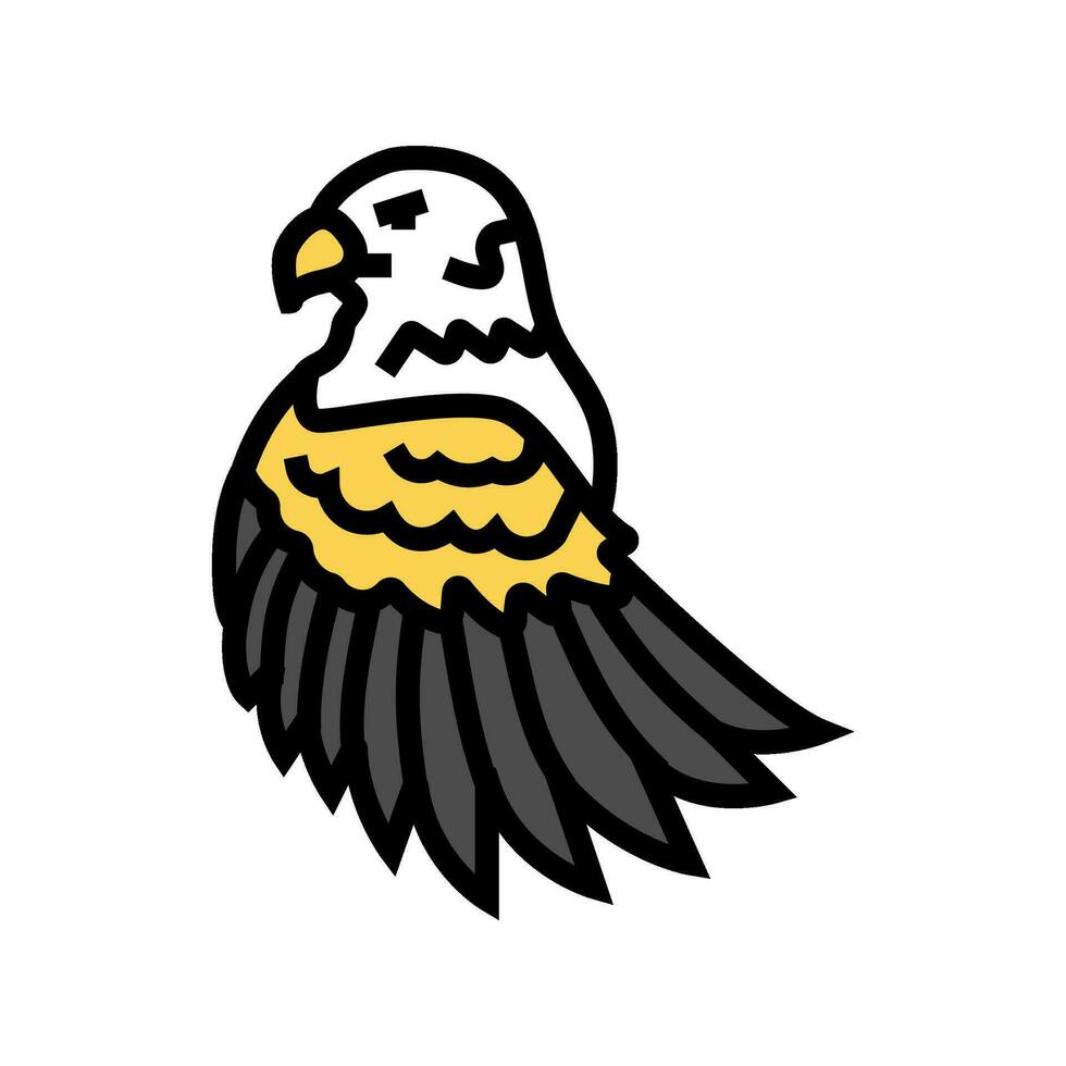 Adler tätowieren Kunst Jahrgang Farbe Symbol Vektor Illustration