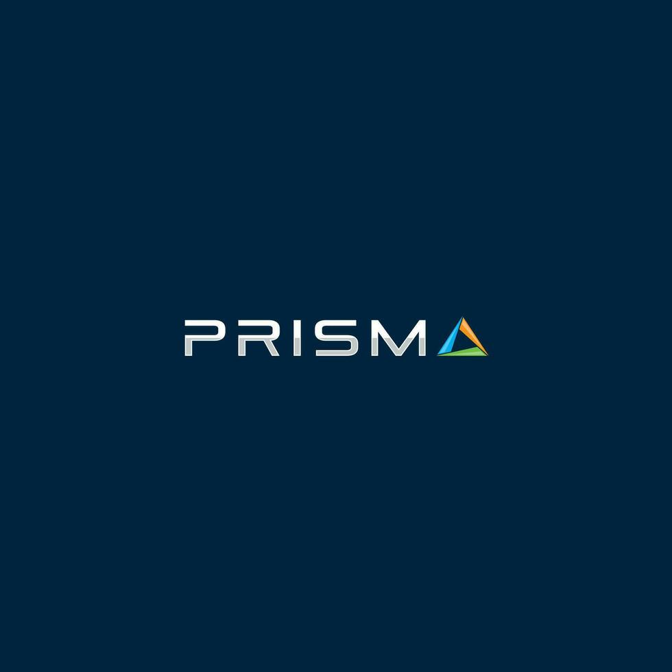 Prisma Logo oder Wortmarke Design vektor
