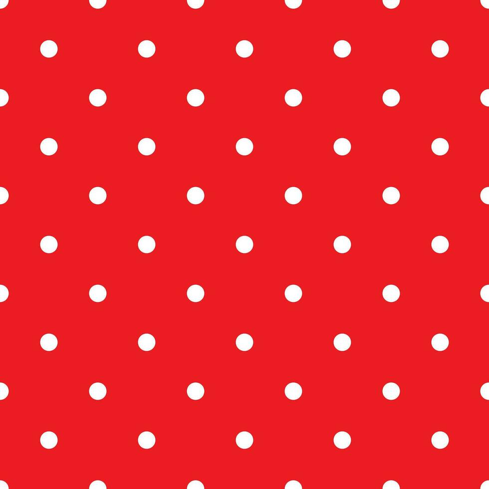 rot Polka Punkt nahtlos Muster - - retro Textur zum Weihnachten Hintergrund, Blogs, www, Sammelalben, Party oder Baby Dusche Einladungen und Hochzeit Karten. Weiß Polka Punkte auf rot Hintergrund. vektor