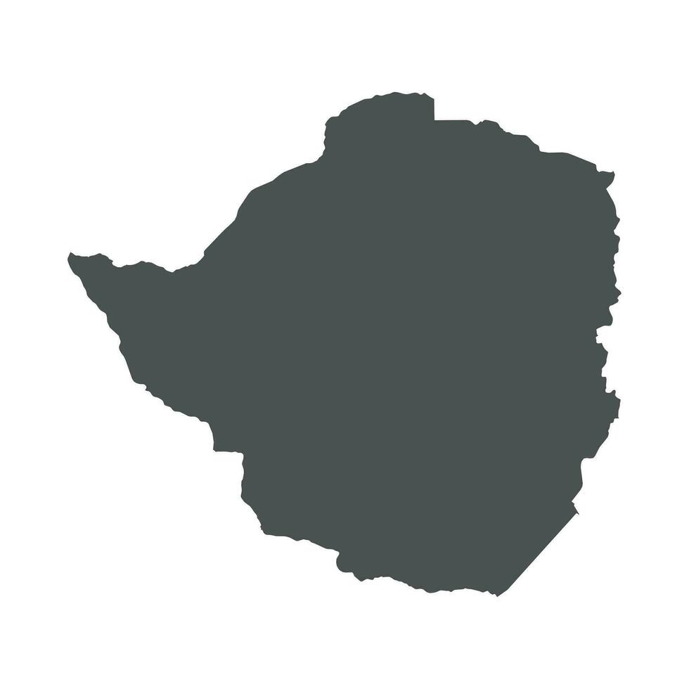 zimbabwe vektor Karta. svart ikon på vit bakgrund.
