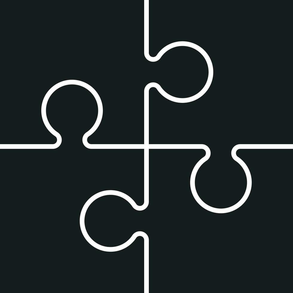 pussel ikon. platt vektor illustration. pussel spel tecken symbol.