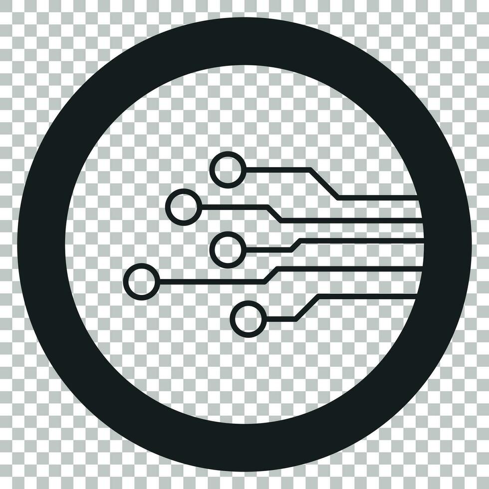 krets styrelse ikon. teknologi schema symbol platt vektor illustration på isolerat bakgrund.