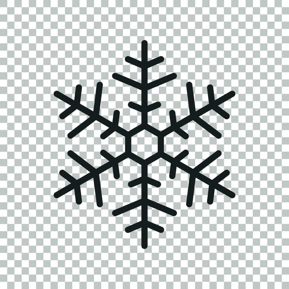 snöflinga ikon vektor illustration i platt stil isolerat på isolerat bakgrund. vinter- symbol för webb webbplats design, logotyp, app, ui.