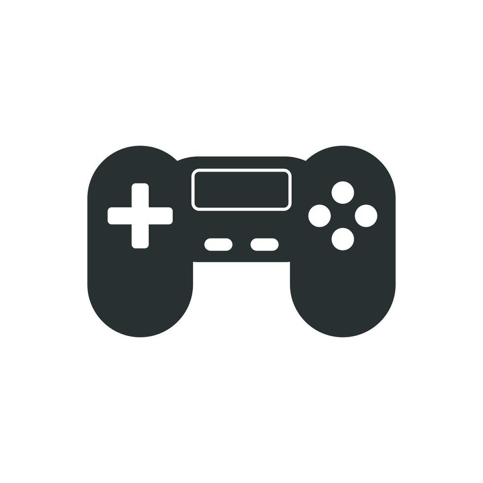 joystick tecken ikon i platt stil. gamepad vektor illustration på vit isolerat bakgrund. gaming trösta kontrollant företag begrepp.