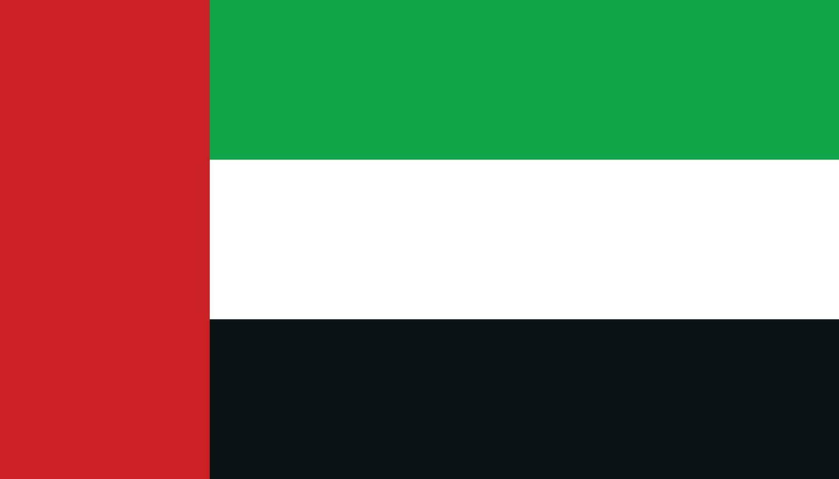 vereinigt arabisch Emirate Flagge Symbol im eben Stil. National Zeichen Vektor Illustration. politisch Geschäft Konzept.