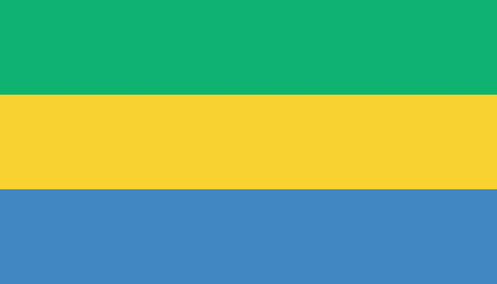 gabon Flagge Symbol im eben Stil. National Zeichen Vektor Illustration. politisch Geschäft Konzept.