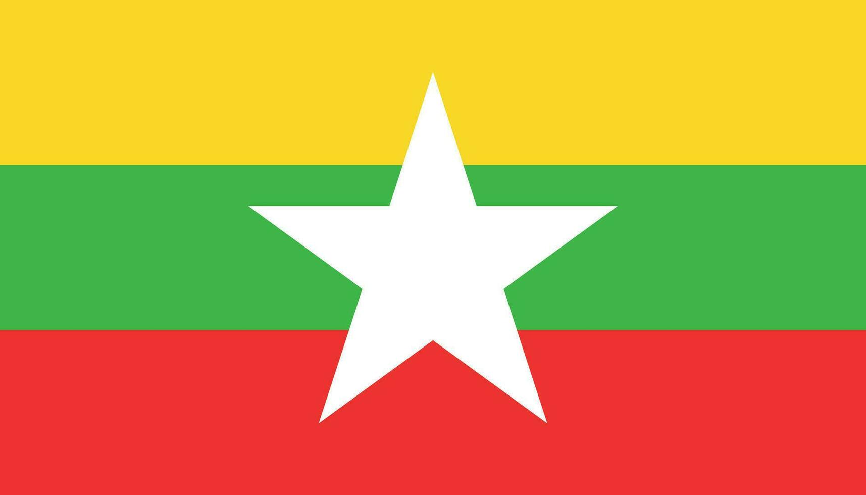 myanmar flagga ikon i platt stil. nationell tecken vektor illustration. klok företag begrepp.