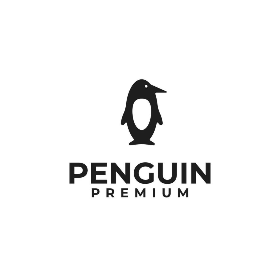 Pinguin Logo Design Konzept Vektor Illustration Symbol Symbol