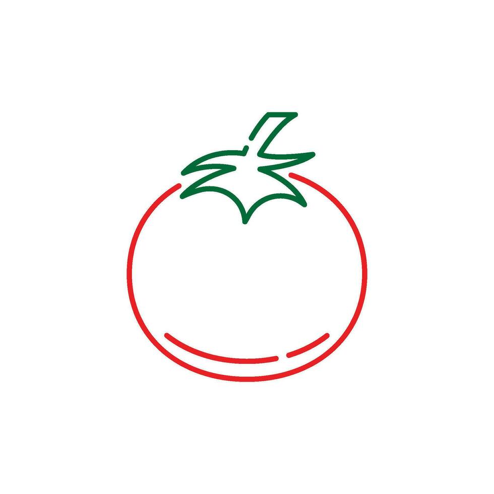 tomat ikon vektor illustration design mall
