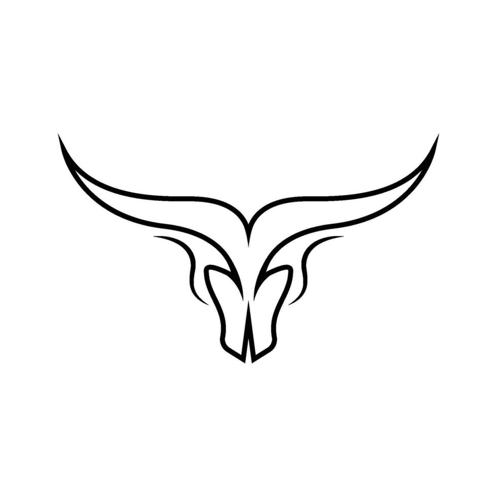 taurus logotyp mall vektor ikon illustration