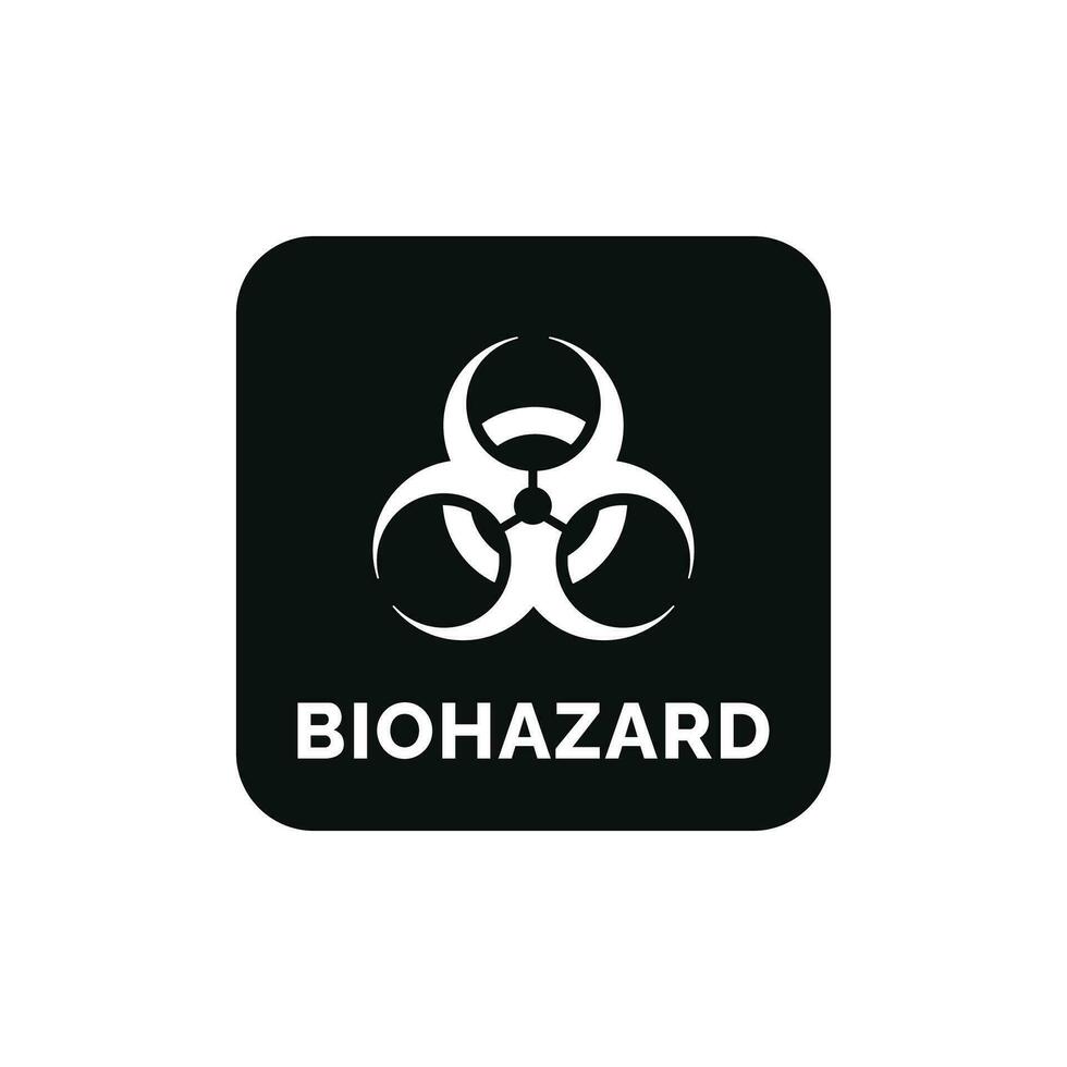 biohazard förpackning mark ikon symbol vektor