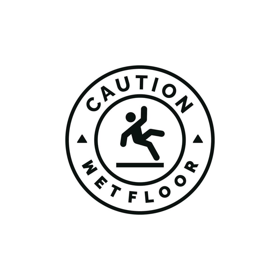 våt golv varning varning symbol design vektor