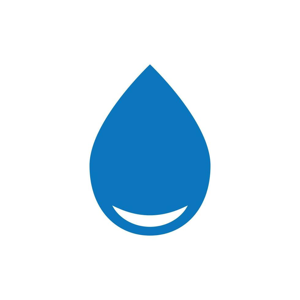 Wasser fallen Symbol im eben Stil. Regentropfen Vektor Illustration auf Weiß isoliert Hintergrund. Tröpfchen Wasser Klecks Geschäft Konzept.