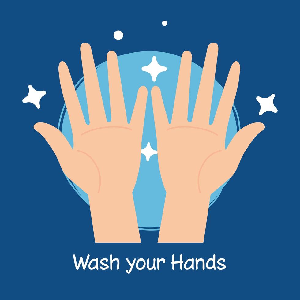 Händewaschen, Coronavirus-Pandemie, Selbstschutz vor Covid 19, Händewaschen verhindern 2019 ncov vektor
