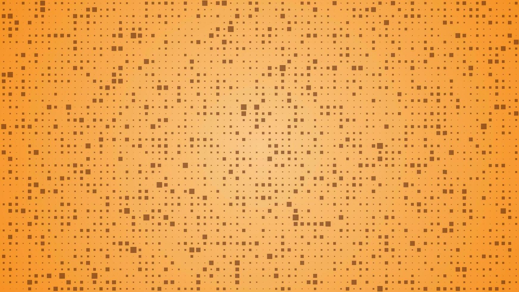 abstrakt geometrisch Hintergrund von Quadrate. Gelb Pixel Hintergrund mit leeren Raum. Vektor Illustration.