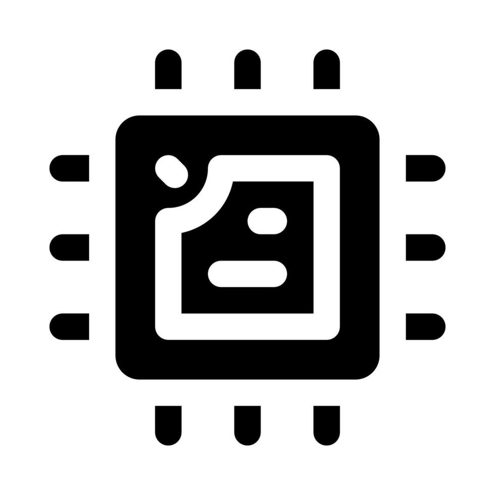 Chip Symbol zum Ihre Webseite, Handy, Mobiltelefon, Präsentation, und Logo Design. vektor