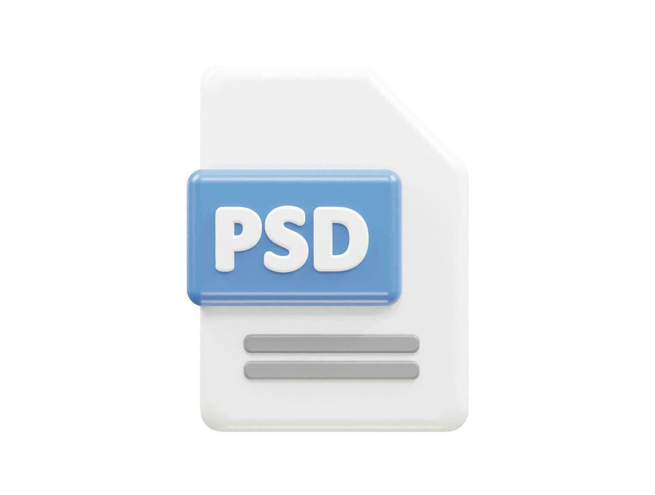 psd Datei Format Mappe Vektor 3d