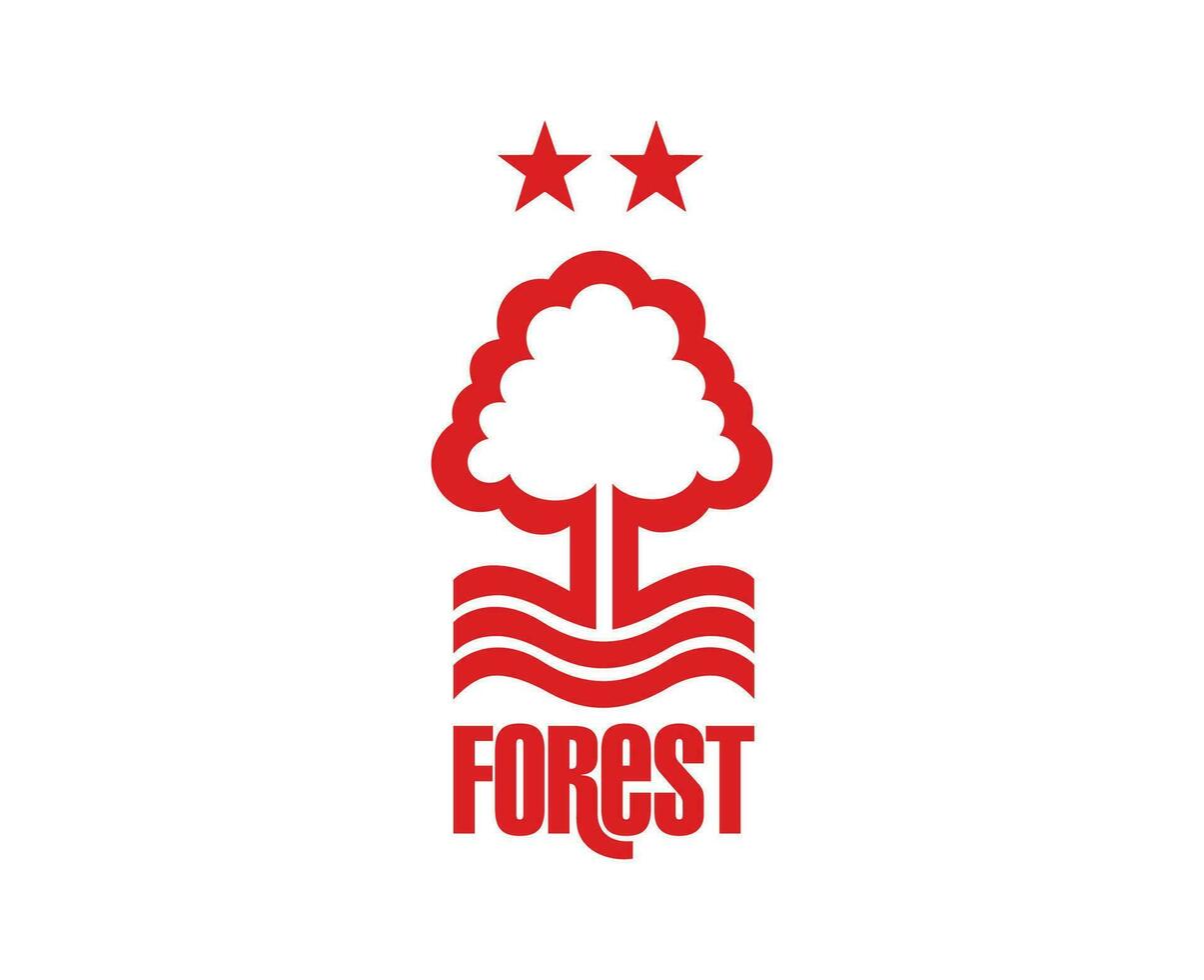 Nottingham Wald fc Verein Symbol Logo Premier Liga Fußball abstrakt Design Vektor Illustration