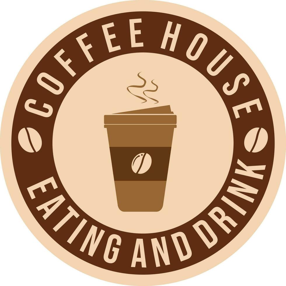 Kaffee Tasse Symbol Briefmarke Vektor