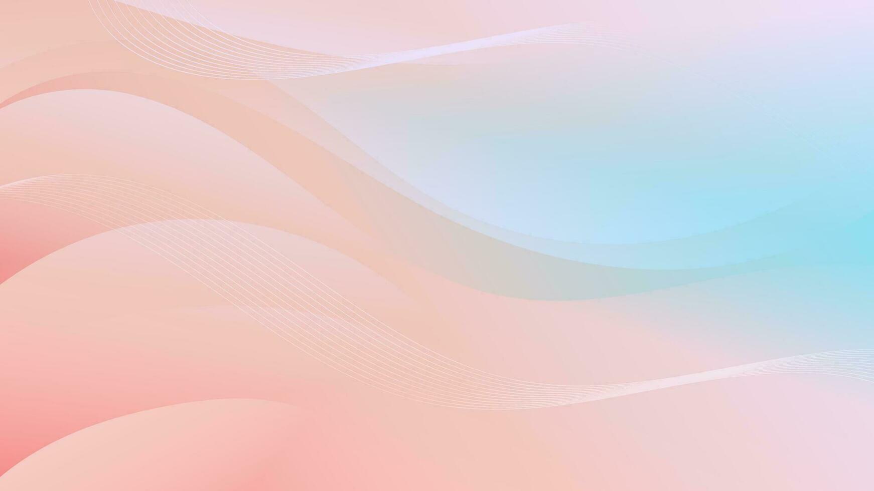 abstrakt Gradient Rosa Blau Flüssigkeit Welle Hintergrund vektor