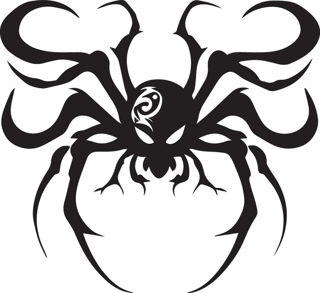 Spindel tatuering design illustration vektor konst