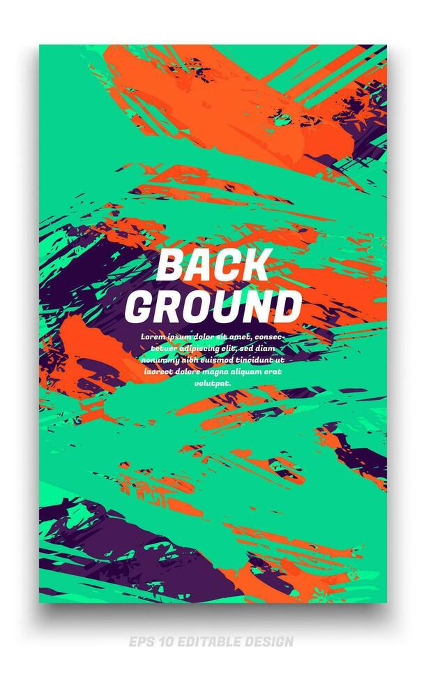 abstrakt Grunge Hintergrund Startseite Design mit Bürste Schlaganfälle Konzept. Design Element zum Poster, Zeitschriften, Buch Abdeckungen, Broschüre Vorlage, Flyer, Präsentation. vektor