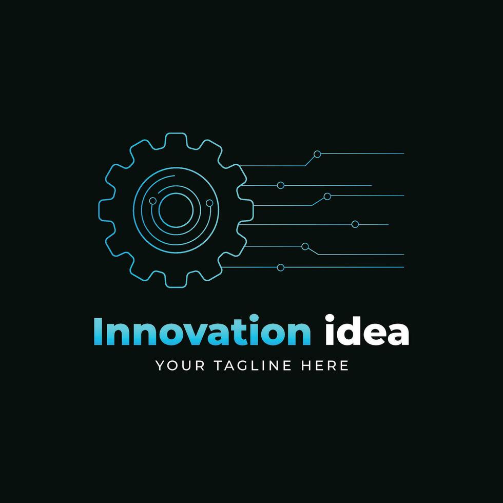 enkel innovation logotyp design vektor mall