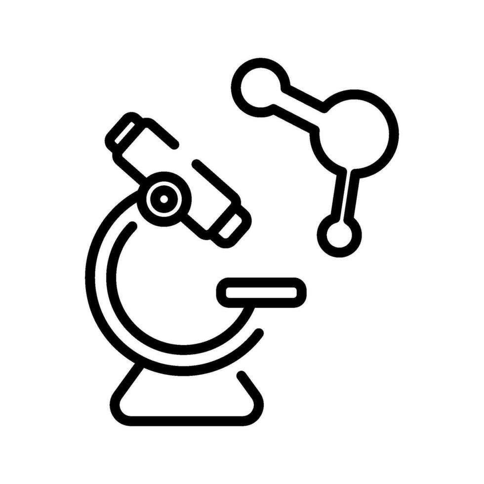 Mikroskop Symbol Zeichen Symbol Vektor