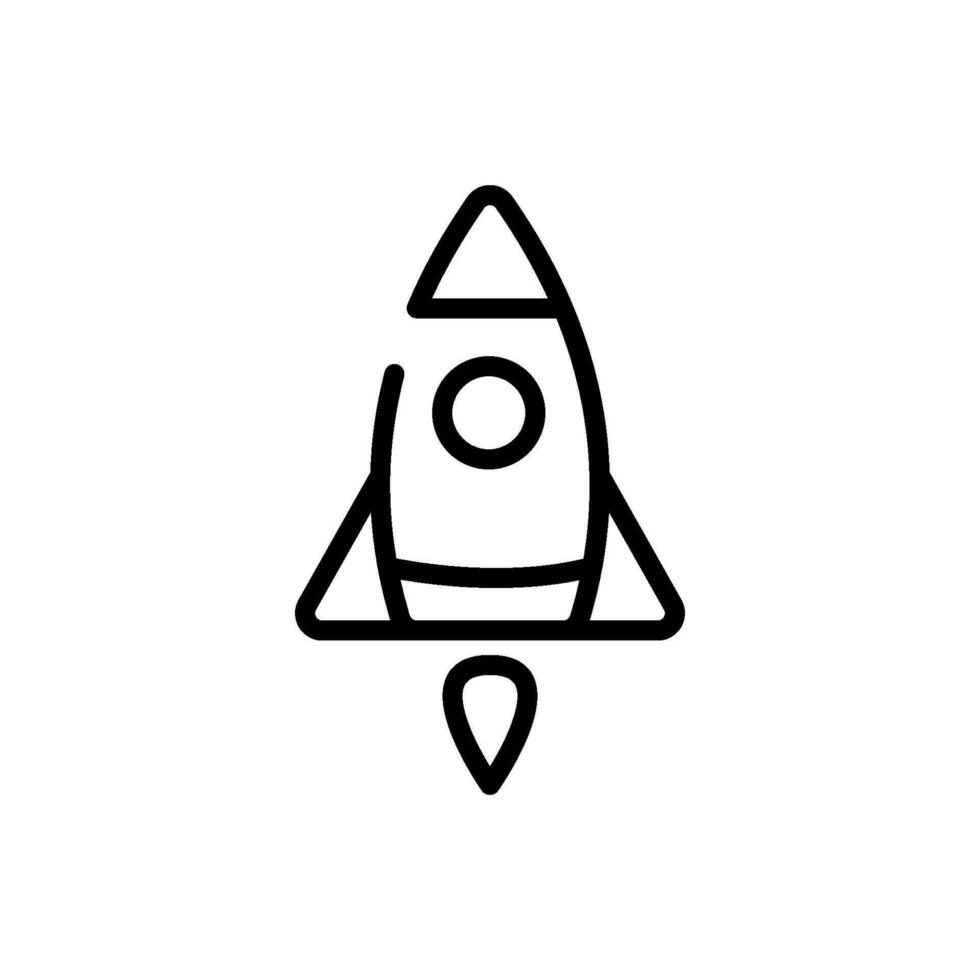Rakete Symbol Zeichen Symbol Vektor