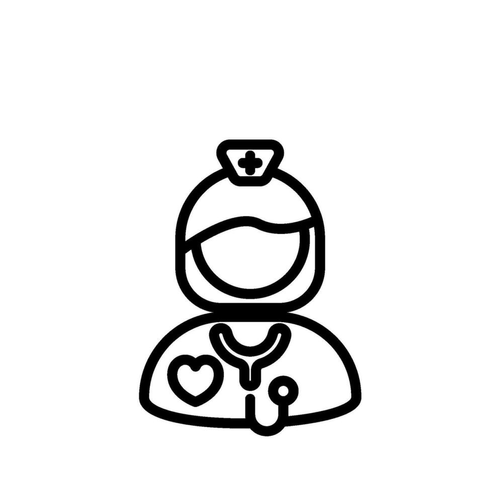 sjuksköterska ikon tecken symbol vektor