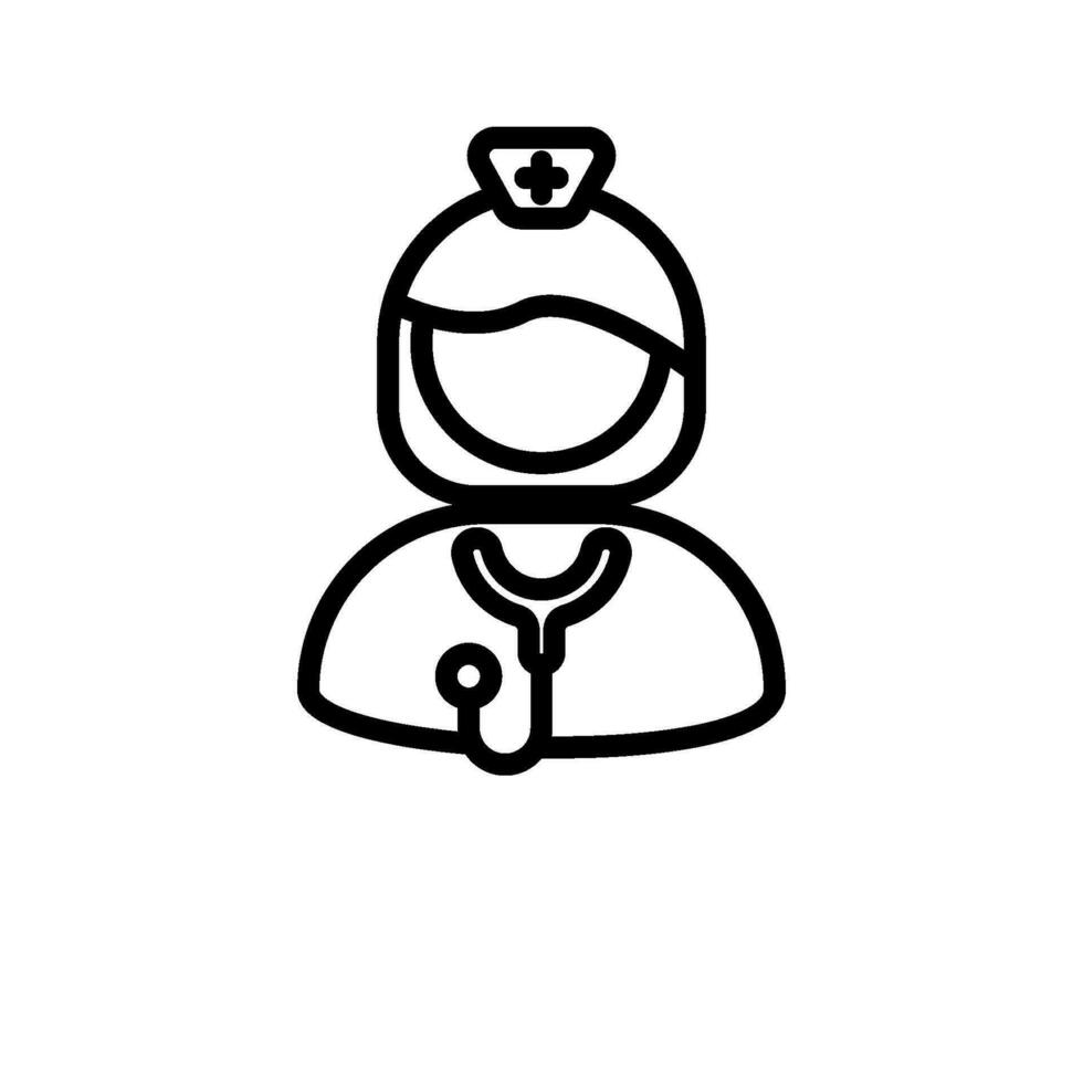 sjuksköterska ikon tecken symbol vektor