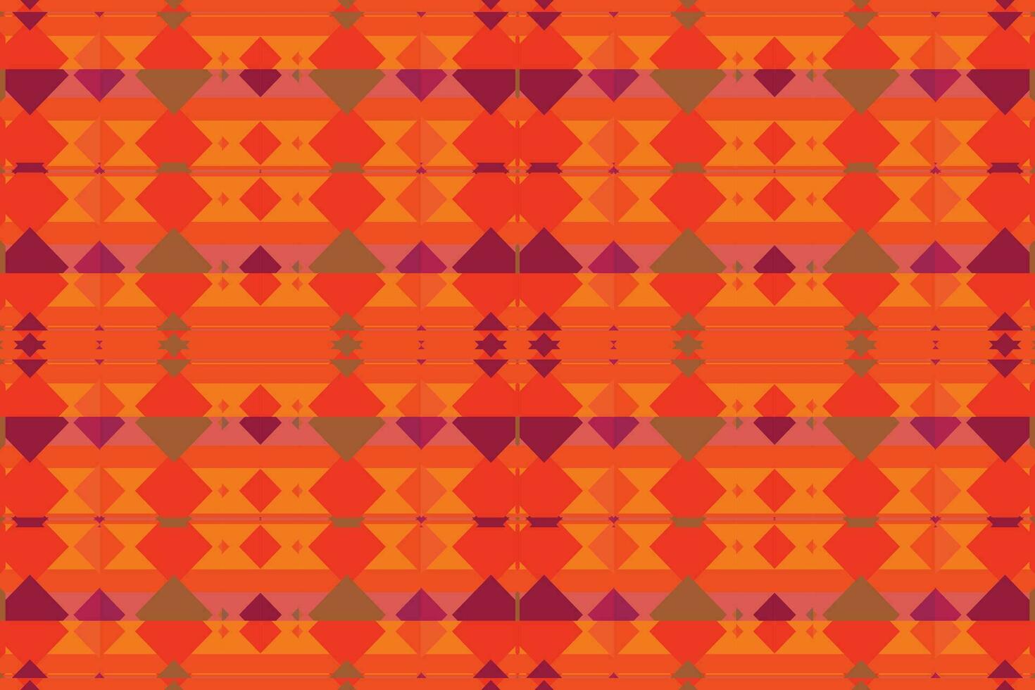 ethnisch Zickzack- Muster im retro Farben, aztekisch Stil nahtlos Vektor Hintergrund