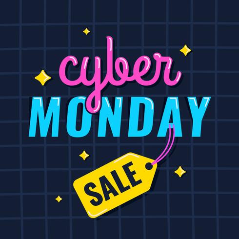 Cyber ​​Monday Social Media Post vektor