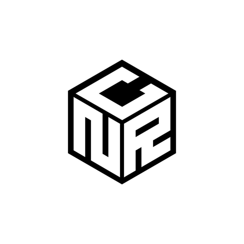 nrc brev logotyp design i illustration. vektor logotyp, kalligrafi mönster för logotyp, affisch, inbjudan, etc.