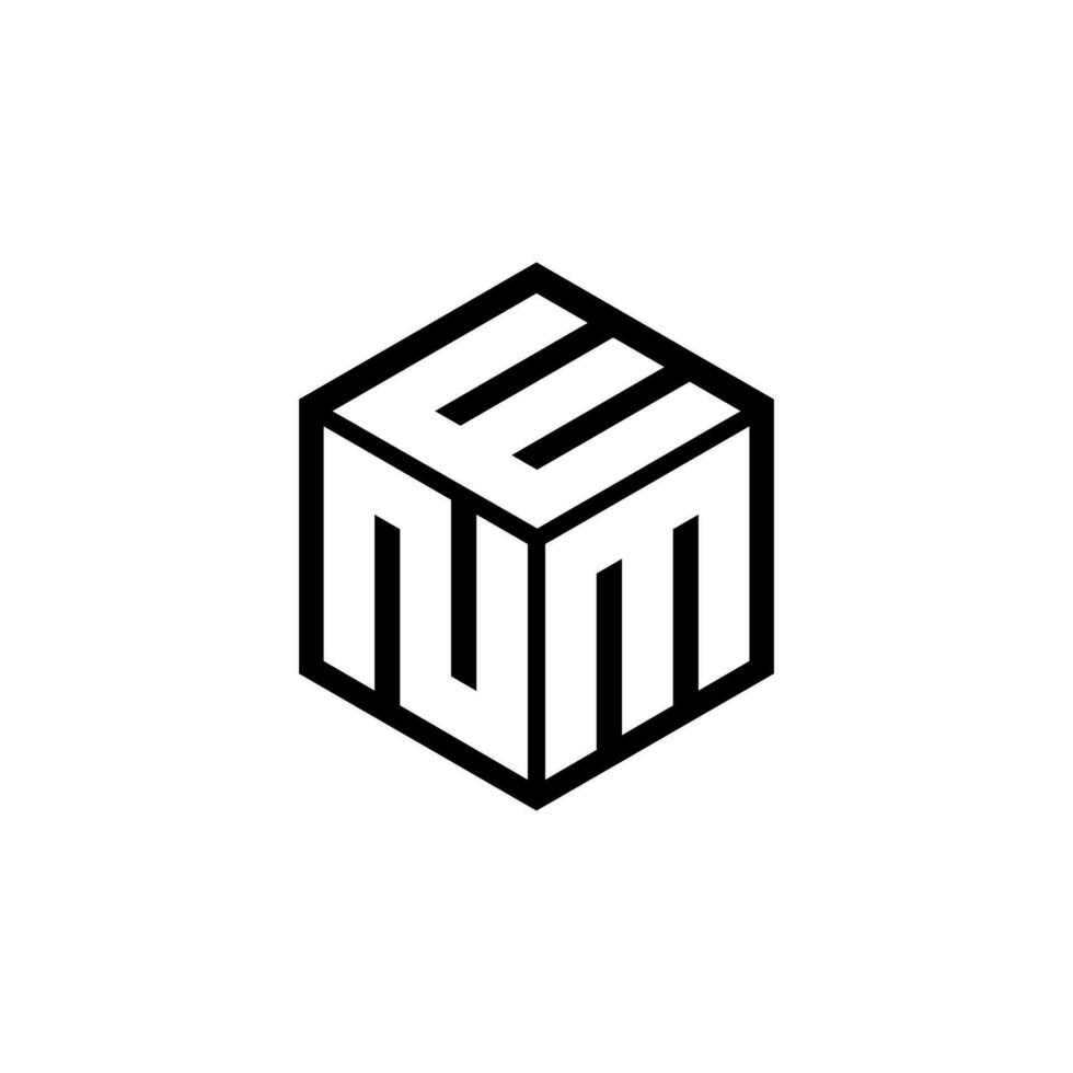 nme Brief Logo Design im Illustration. Vektor Logo, Kalligraphie Designs zum Logo, Poster, Einladung, usw.
