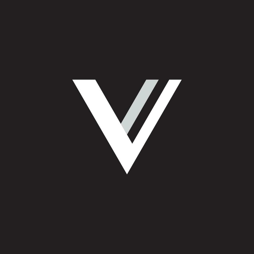 Initiale v minimal Brief Logo Vorlage Design mit modern und Luxus geometrisch Form.Logo zum Geschäft, Marke, Unternehmen, Geschäft Karte oder Identität und Mode. vektor