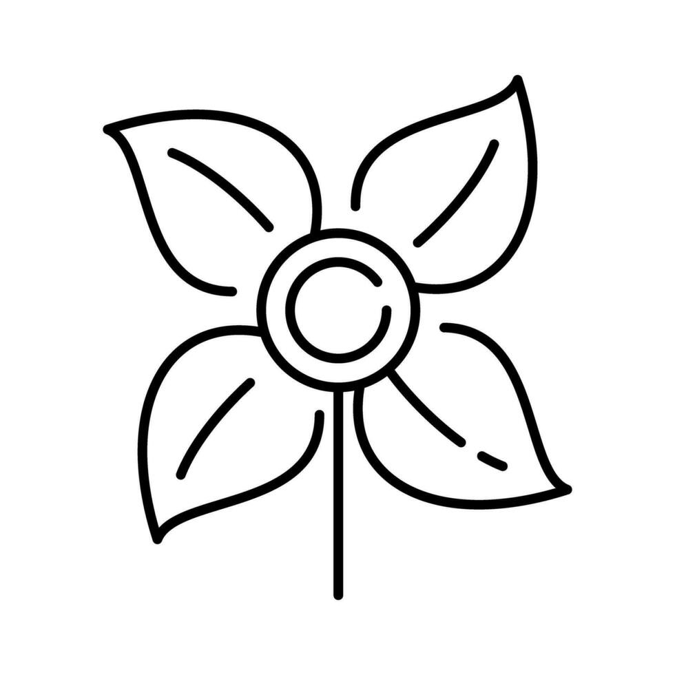 vind turbin kraft natur miljö isolerat översikt ikon design vektor