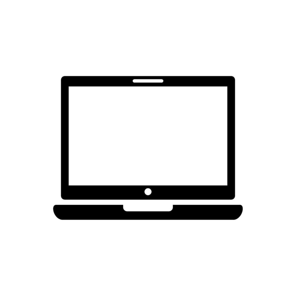 bärbar dator ikon för grafisk och webb design, enhet ikon vektor